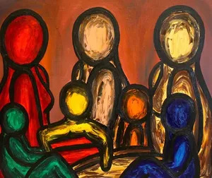Three Women Cat N 5577 By Francesco Ruspoli Buy Art