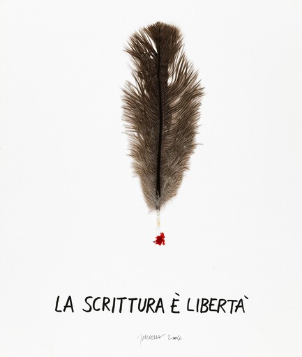 SARENCO - Dibujo Acuarela - La Scrittura e Liberta