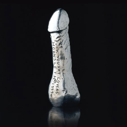 Kristian HORNSLETH - Skulptur Volumen - "Fuck You Art Lovers"