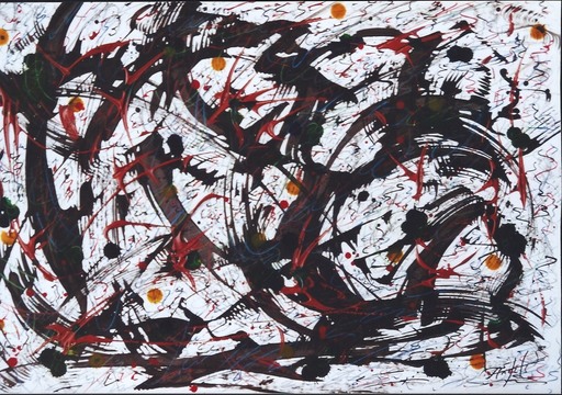 Didier ANGELS - Gemälde - Le grand tourbillon