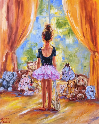 Diana MALIVANI - Gemälde - Petite ballerine