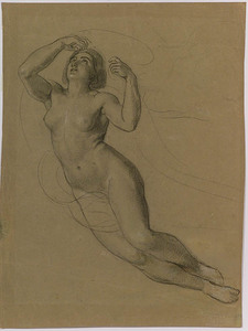 Theodor PETTER - 水彩作品 - Female Nude, 1840s 