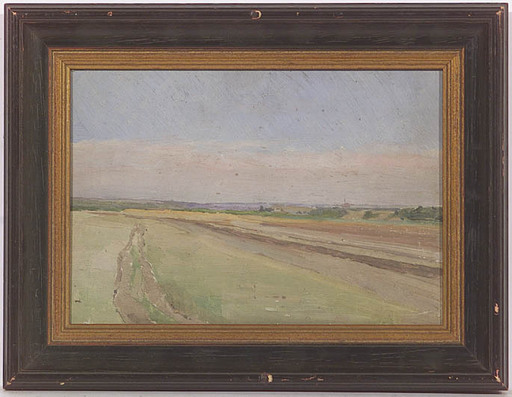 Hans ENZINGER - 绘画 -  Landscape Study, Oil Painting, 1920s 