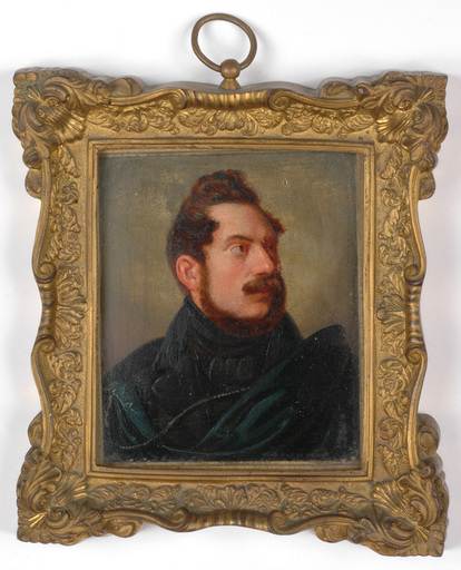 卡尔·施皮茨韦格 - 绘画 - "Portrait of a Gentleman" important early oil miniature