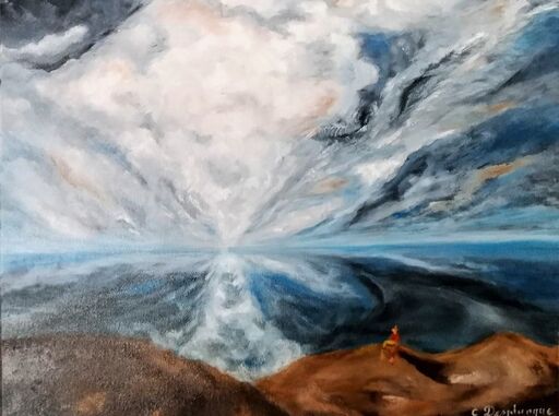 Christine DESPLANQUE - Painting - L'orage II