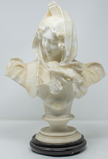Ezio CECCARELLI - Skulptur Volumen - Portrait of a young girl