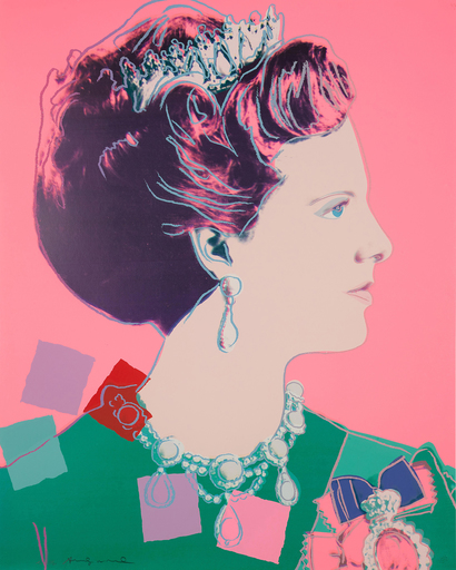 Andy WARHOL - Stampa-Multiplo - Queen Margrethe II of Denmark (FS II.345) (Royal Edition)