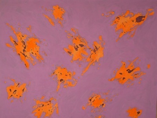 Giulio TURCATO - Gemälde - Arcipelago Viola