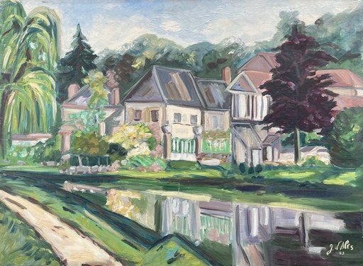 Jacmette D'ALÈS - Painting - Paysage