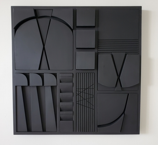 Jorge SALAS - Skulptur Volumen - Black Composition - Soto’s Memory