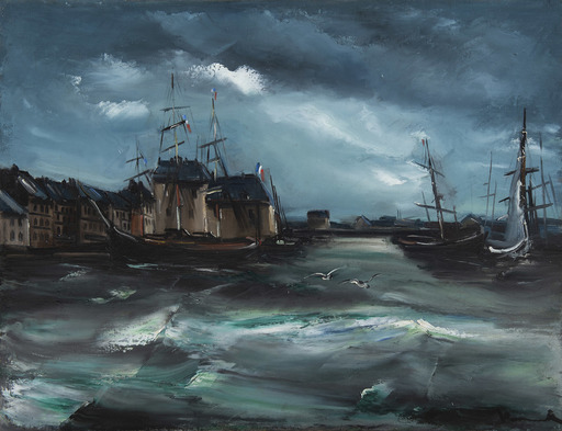 Maurice DE VLAMINCK - Painting - le Port de Honfleur