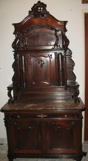 Secretary of Viennese baroque 19th century wood brown,