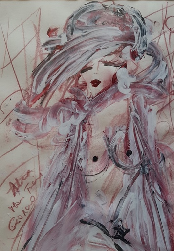 Georgio BENAYOUN - Drawing-Watercolor - nu de femme