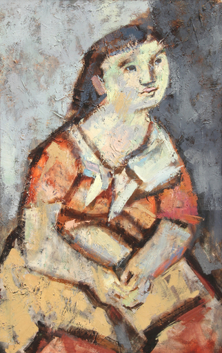 Georg KALMAR - Pintura - Portrait of a Young Woman