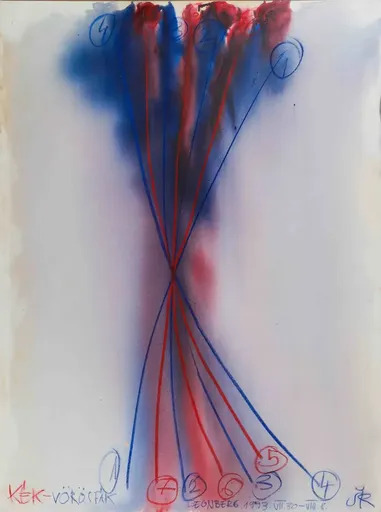 Róbert ŠWIERKIEWICZ - Pittura - Bäume in Blau und Rot