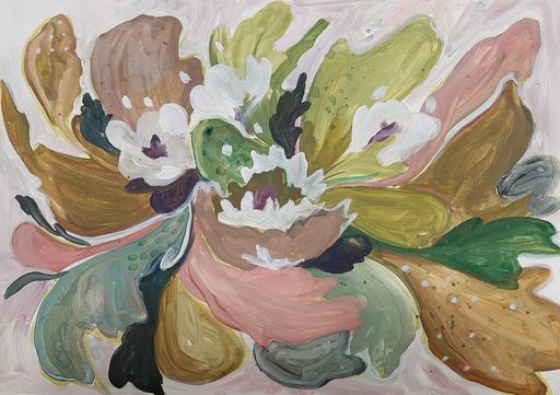 Nina URUSHADZE - Peinture - A Floral Pattern 