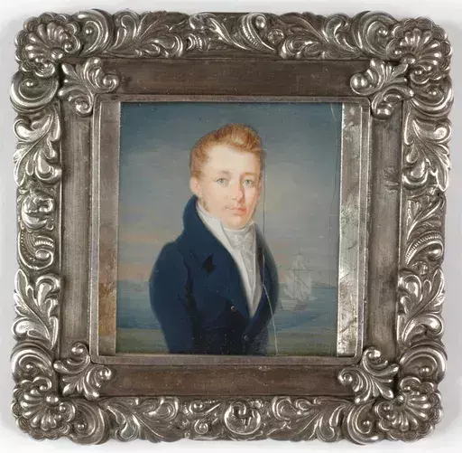 George SCHARF - Miniature - George Scharf (1788-1860) "Portrait of a young traveller" 