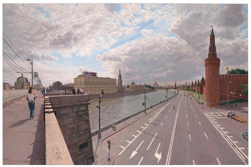Clive HEAD - Peinture - Clouds over the Moskva River