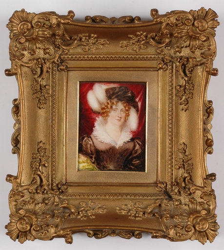 Emma Eleonora KENDRICK - Painting - "Portrait of a Court Lady", 1829, Miniature