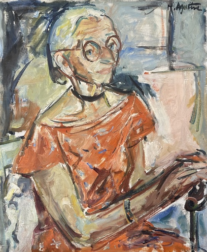 Max AGOSTINI - Gemälde - Dame de qualité 