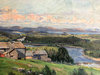 Anton GENBERG - Peinture - paysage de montagne, rivière en Suède
