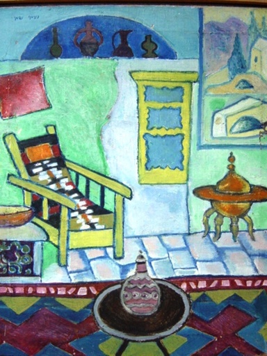 Naomi SHEMI - Painting - Interior in Zeffat