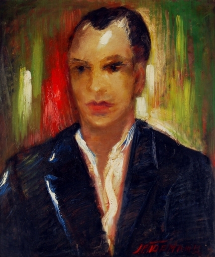 Janis Ferdinands TIDEMANIS - Painting - portrait of Adolfs Gulbis