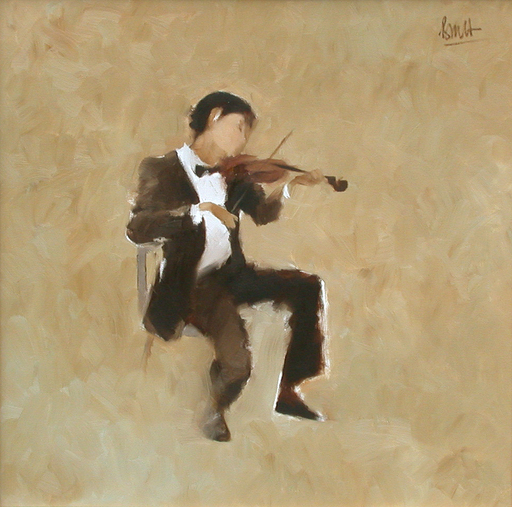 阮青平 - 绘画 - The Violinist