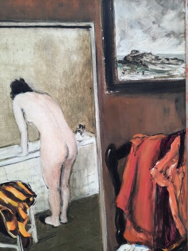 Jean-Jacques RENÉ - Gemälde - Avant le bain
