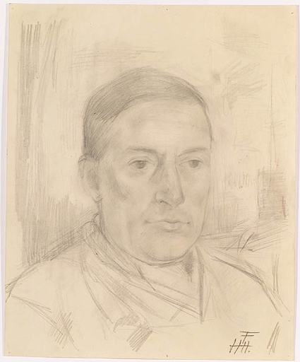 Hans Henrik FOITIK - Drawing-Watercolor - "Male Portrait", Drawing