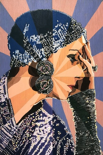 Marco SCIAME - Painting - Regina (Greta Garbo)