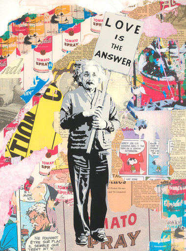 MR BRAINWASH - Pintura - Albert Einstein