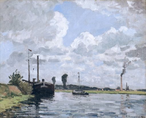 Camille PISSARRO - Gemälde - Bords de l’Oise, Environs de Pontoise