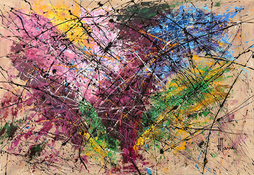 Jean-Jacques MARIE - Pittura - Abstraction lyrique série L021
