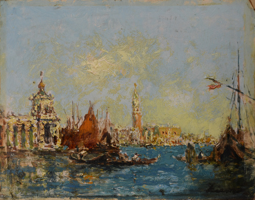 Félix ZIEM - 绘画 - View of Venice