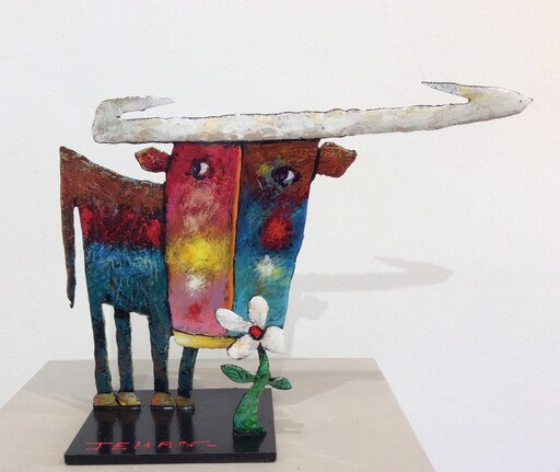 Christophe JEHAN - Sculpture-Volume - romantic bull