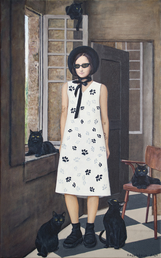 Nataliya BAGATSKAYA - Peinture - Contemporary portrait "Inhabitants"