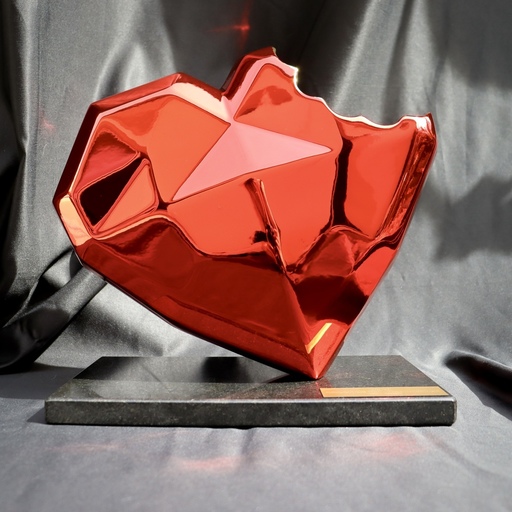 NINU - Sculpture-Volume - Crock de toi - Red chrome