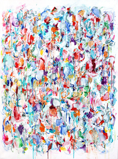 Claudie LAKS - Painting - Dripping Field
