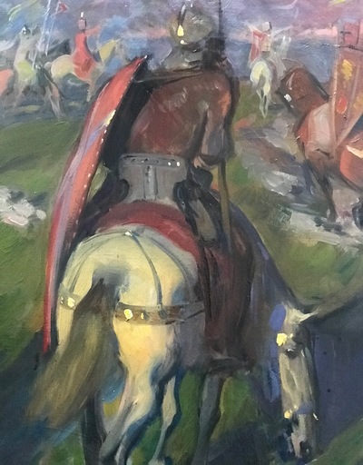 Ulpiano CHECA Y SANZ - Painting - "Regreso del guerrero" Cheval - guerrier