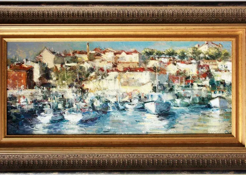 The Lagos marina by Levan URUSHADZE buy art online artprice