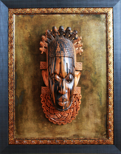 Olalekan GANI OLATUNMBI - Escultura - Oba mask