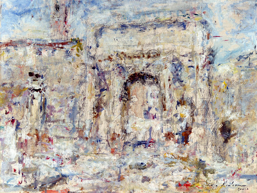 Luigi MANTOVANI - Gemälde - Arco Settimio Severo, Roma 