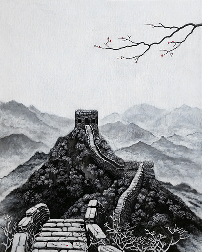 JIA Yuan Hua - Pintura - First Snow