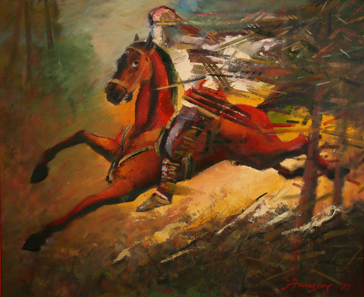 Janis JANSONS - Gemälde - Rider