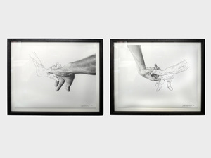 Colin COOK - Disegno Acquarello - Something between (dyptich)