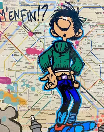 Große Geburtstagskarte Mit Gaston Lagaffe – A4 Format, Mit Illustriertem Umschlag, Witzige Karte Zum Schenken