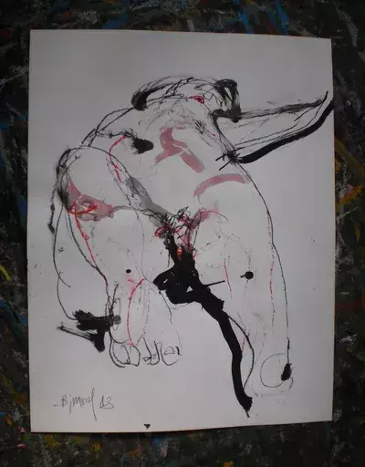 Bernard MOREL - Drawing-Watercolor - MODELE
