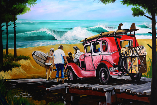 Rémi BERTOCHE - Painting - Fair Play Surf Trip