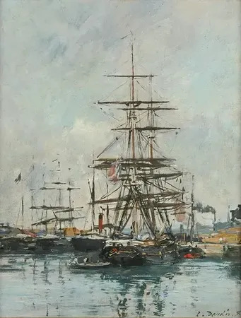 La Rade de Villefranche - Eugène Boudin | Musée d'Orsay